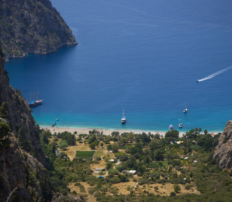 Valley, ocean and mountains, Turkey