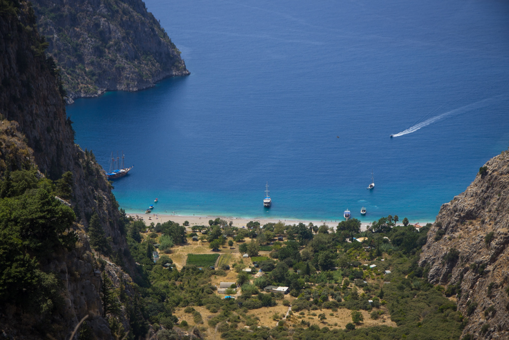 Valley, ocean and mountains, Turkey