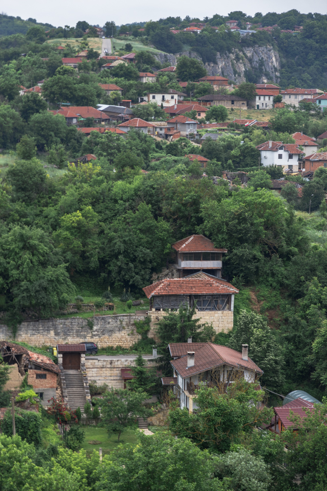 View towards Cherven from the top of the fortress