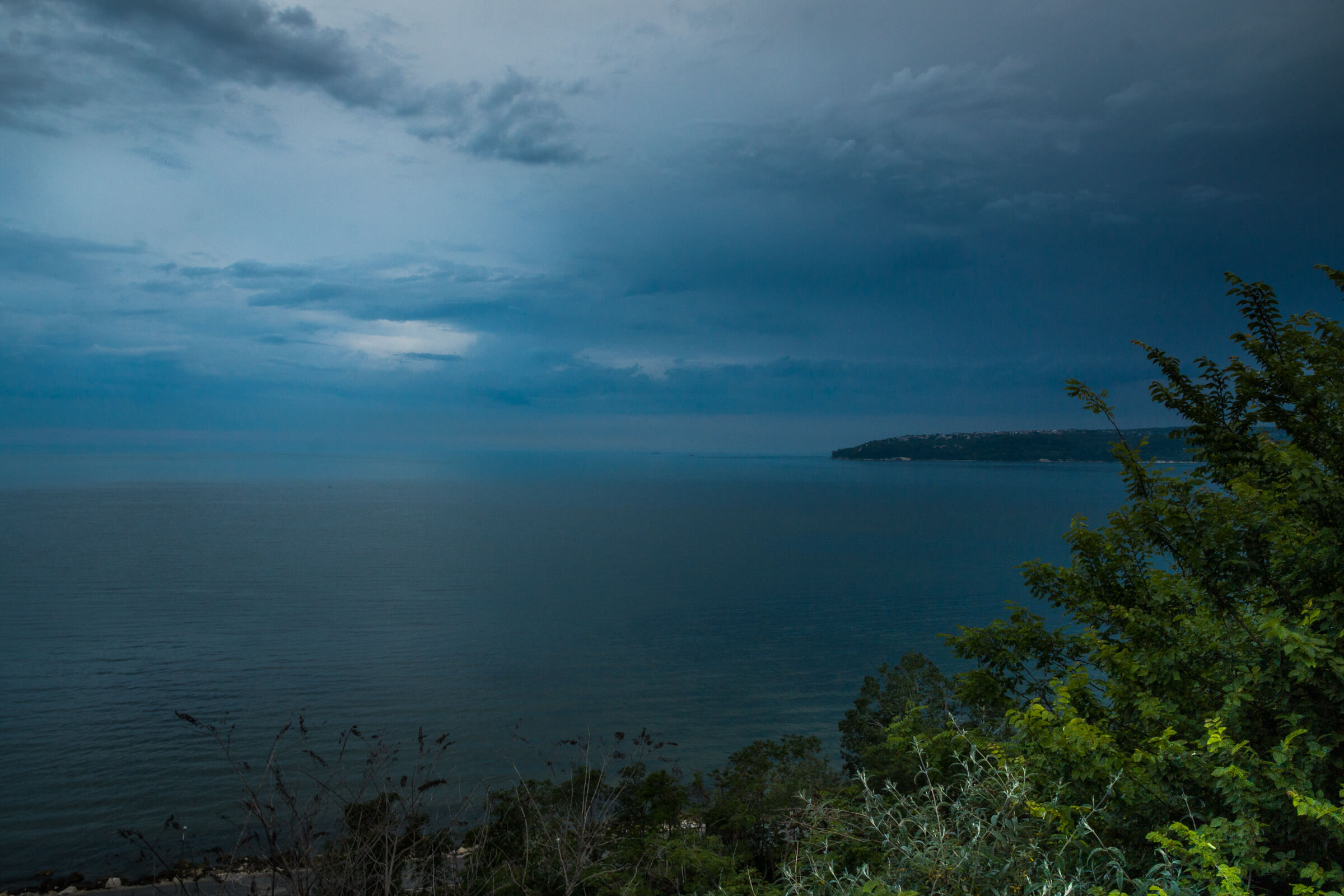 A sunset after stormy weather in Varna, Bulgaria