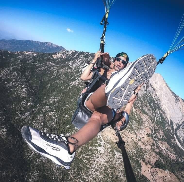 Me during a paragliding flight