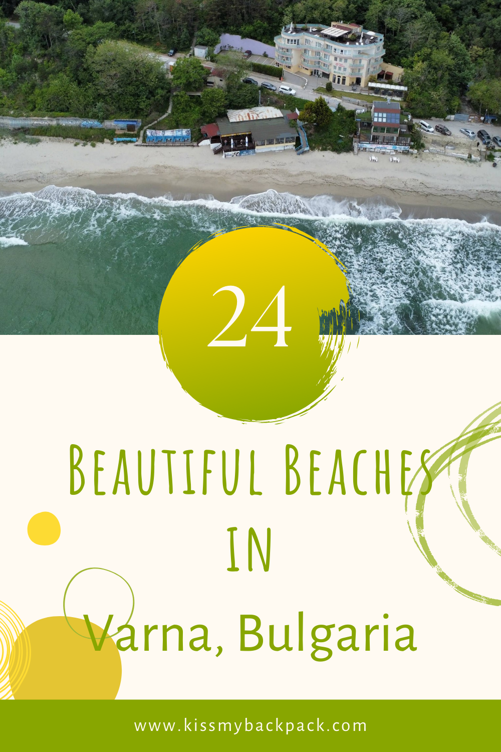 pinterest collage for 24 beautiful Beaches in Varna, Bulgaria
