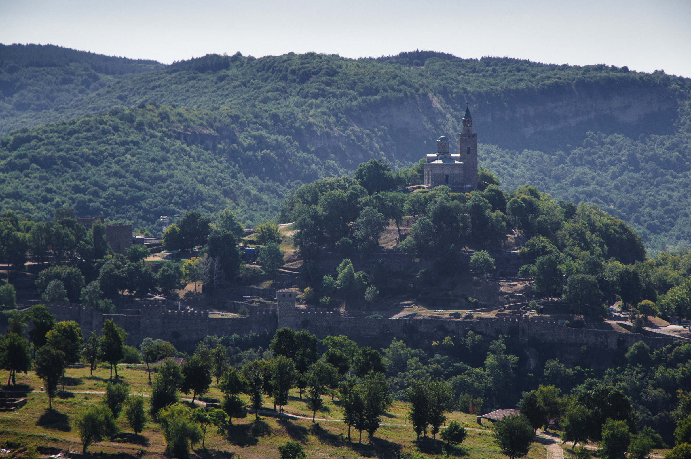 Tsarevets fortress in Veliko Tarnovo, Bulgaria