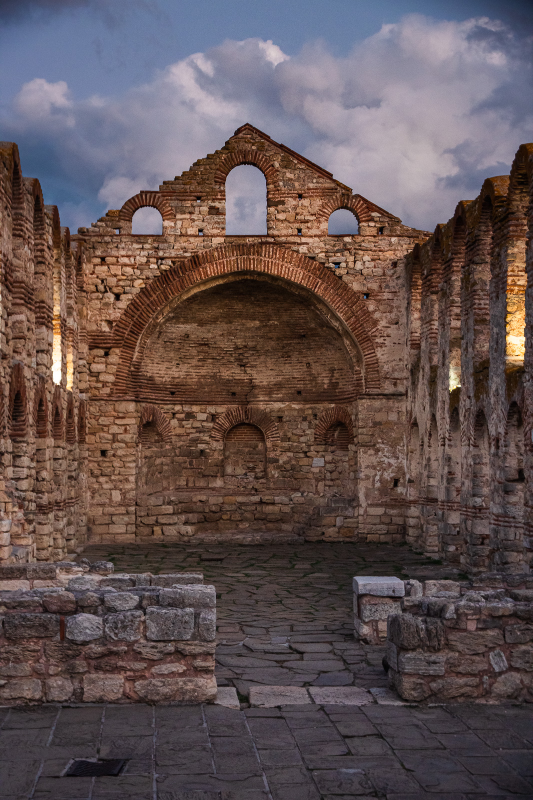The ruins of the ancient St. Sophia church in Old Nessebar