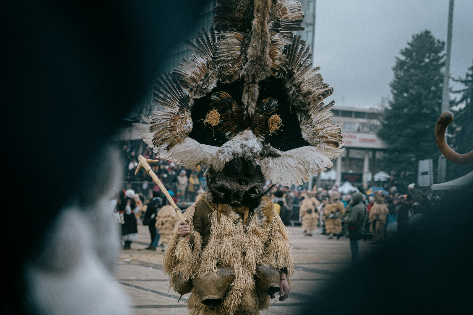 A traditional costume during Surva