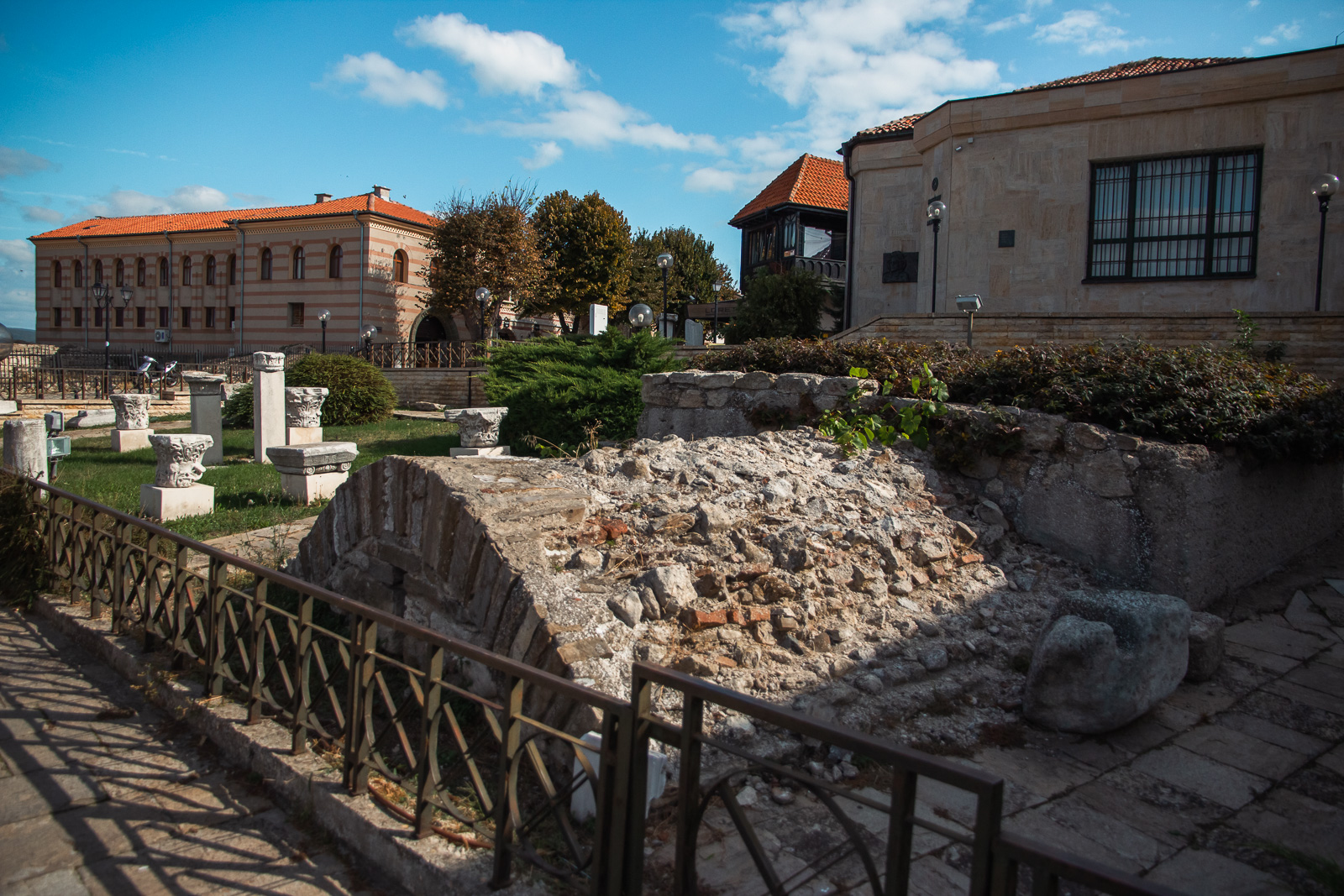excavations in front of the archeology museum in old nessebar