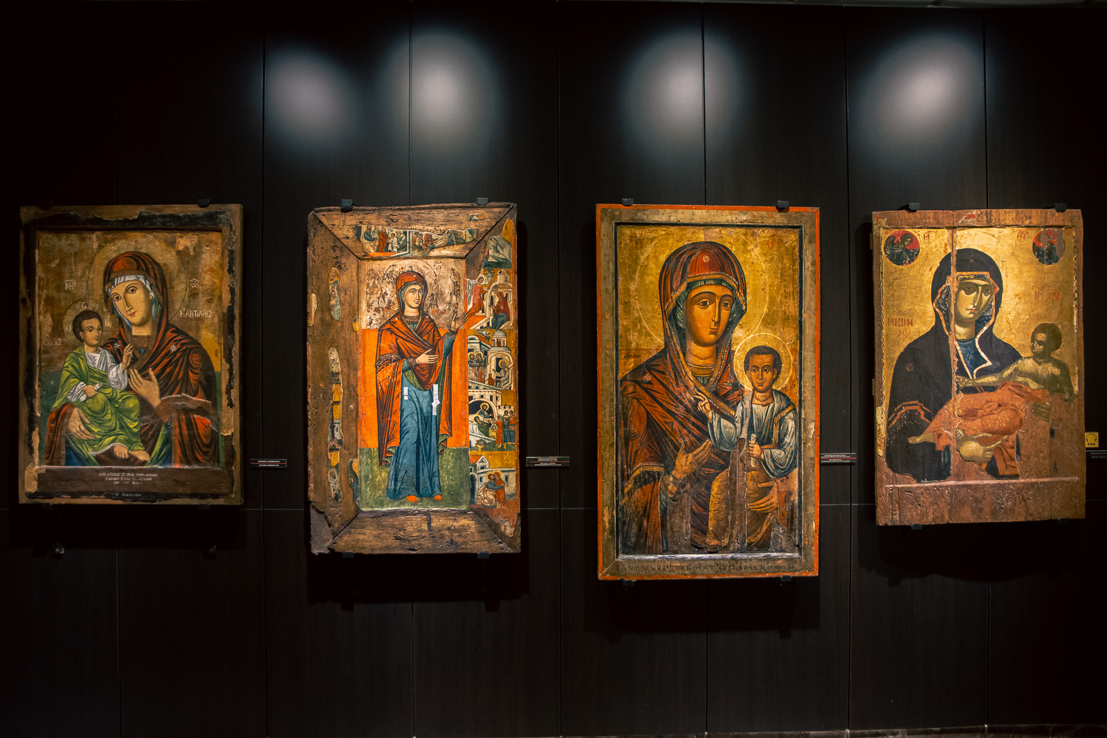 4 Orthodox icon art pieces in the archeology museum