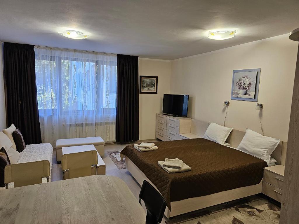 Interior of an apartment in Borovets Gardens (affiliate link)