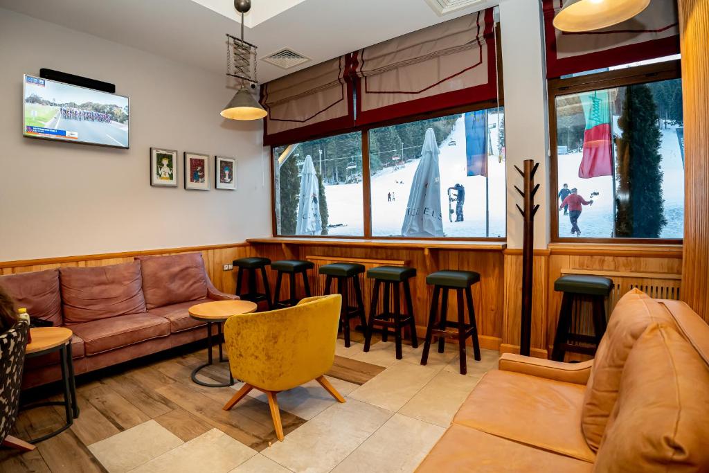 Ice Angel's view towards ski runs (affiliate link)