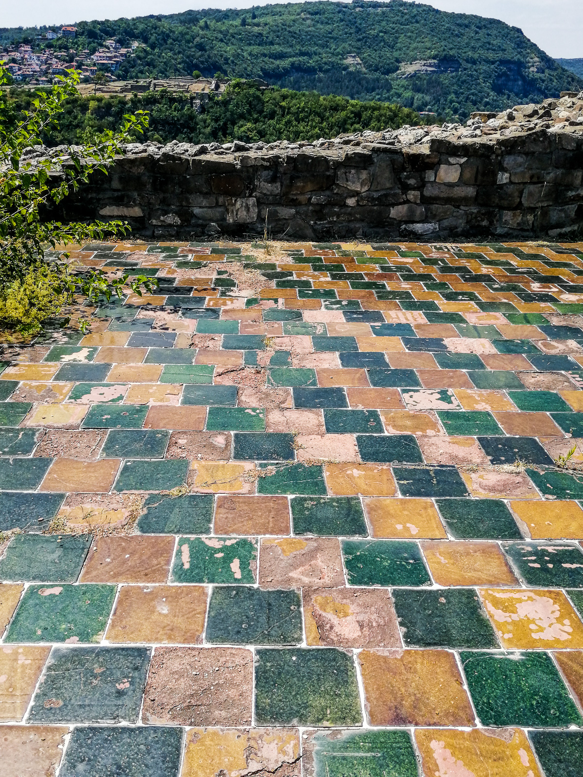 The leftovers from the mozaic floor of the royal palace