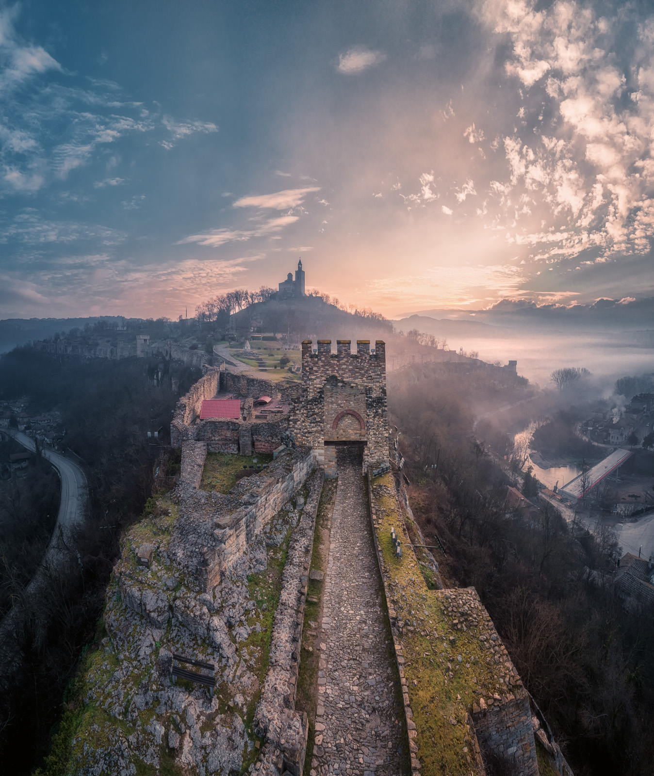 Glorious Tarnovgrad from a drone