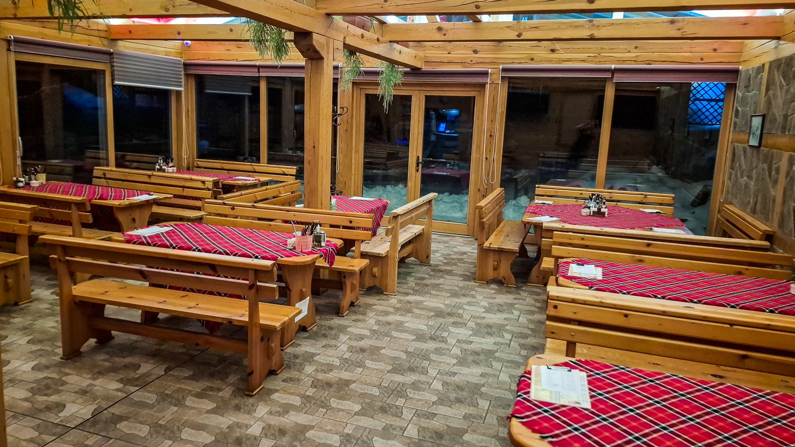 interior of a bulgarian restaurant (mehana)
