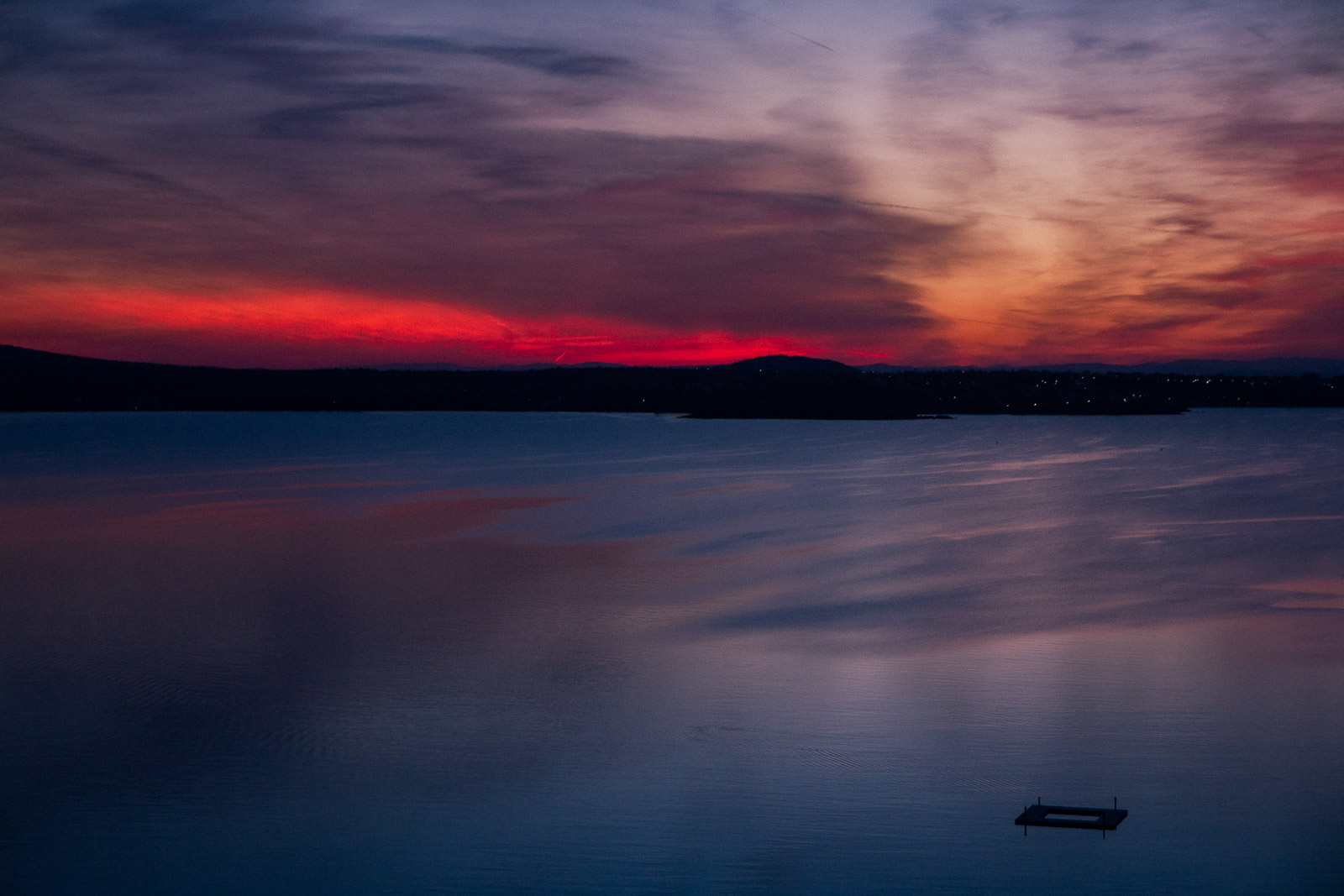sunset over the sea