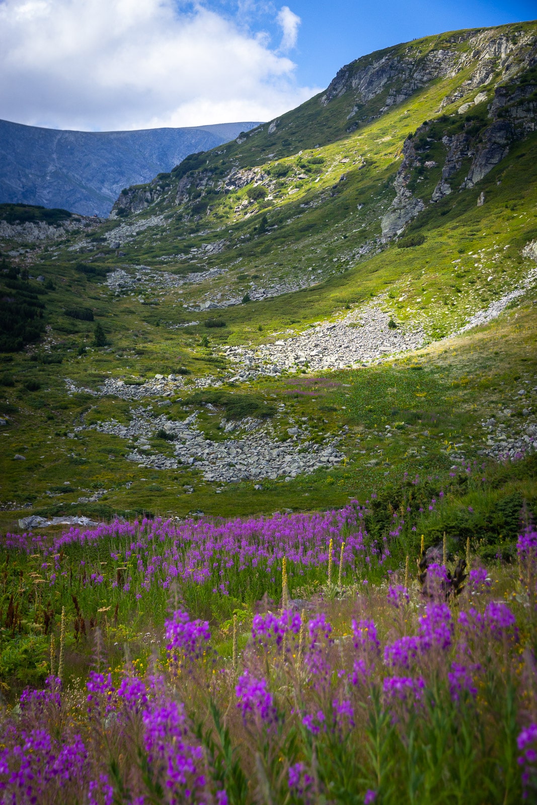 Landscape views on the Rila Lakes hike