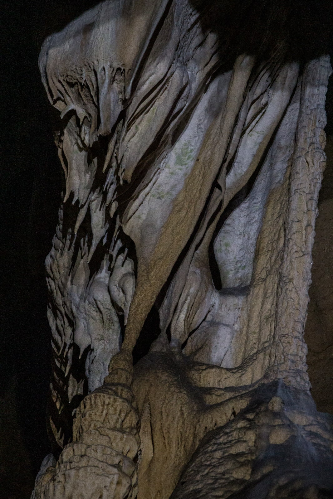 massive cave column in Bacho Kiro cave