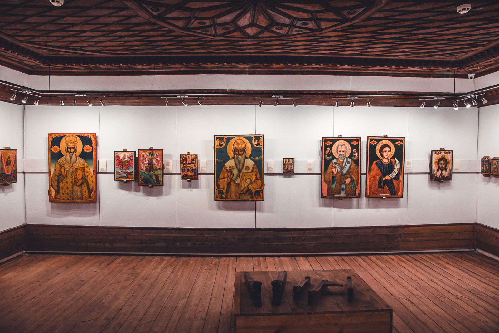 Bulgarian Revival Church art inside Ikonomova House