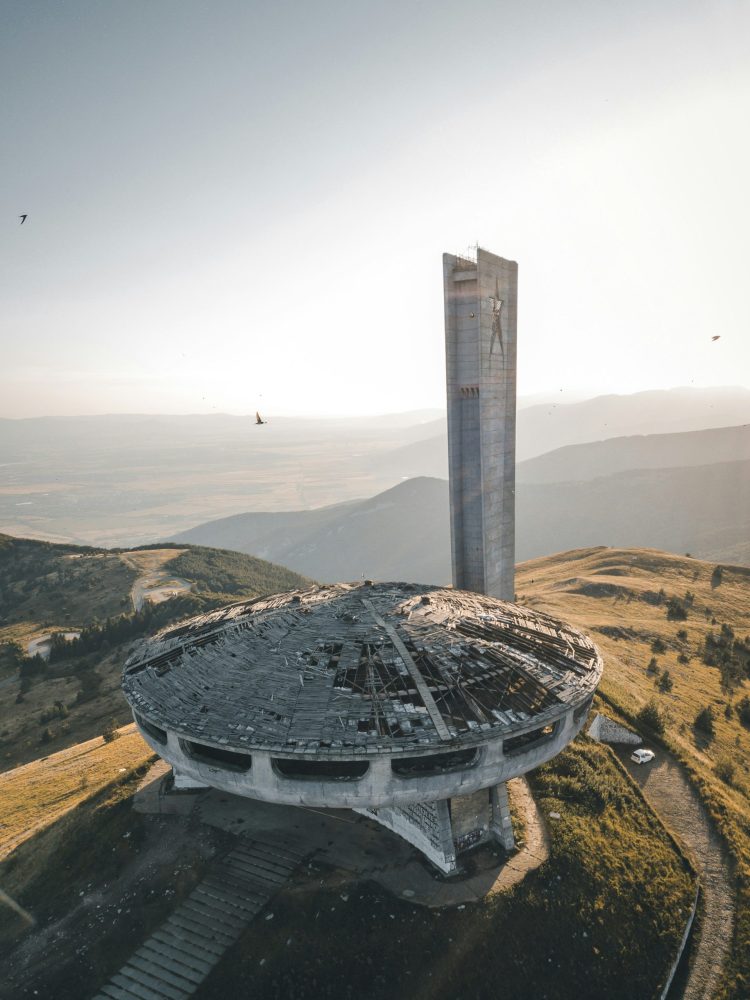The Buzludzha monument in Bulgaria