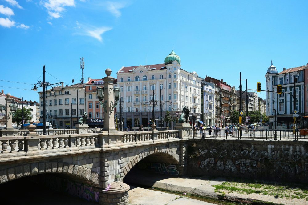Lion's bridge (Lavov most) in Sofia