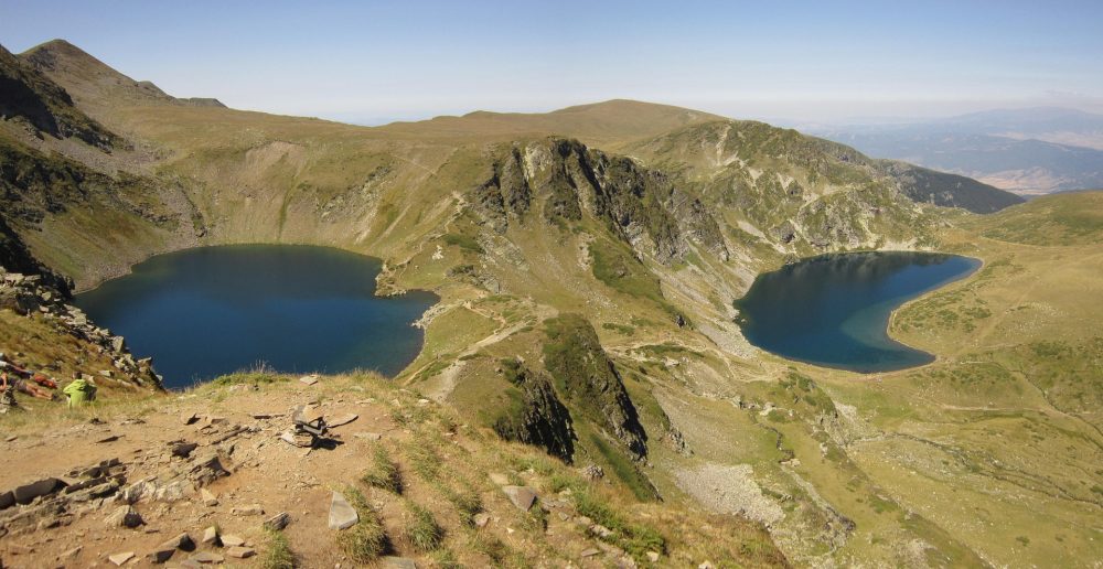 Two of the 7 Rila lakes in Bulgaria
