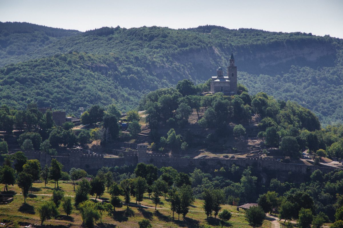 Tsarevets fortress in Veliko Tarnovo, Bulgaria